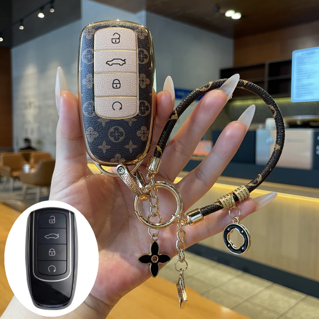 Chery Key Cover for Arrizo 8/5Gt/5Plus, Full Coverage for Tiggo 8Pro/9/8/8Plus/7Plus, Light Luxury