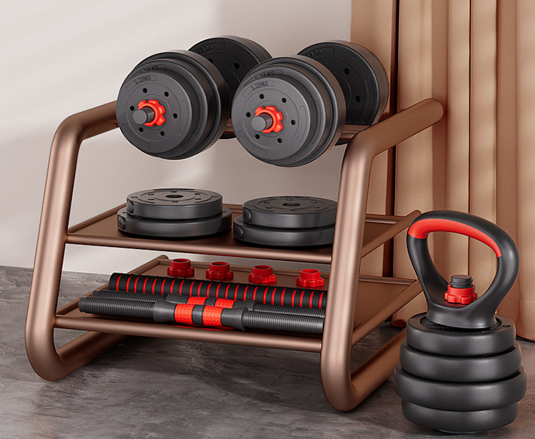Hanteln für Herren und Damen, verstellbare Gewichte, Trainingsequipment für Fitness zu Hause, Kettlebell und Langhantel, kombiniertes Heimtraining-Set für Schlafsaal, 40 kg