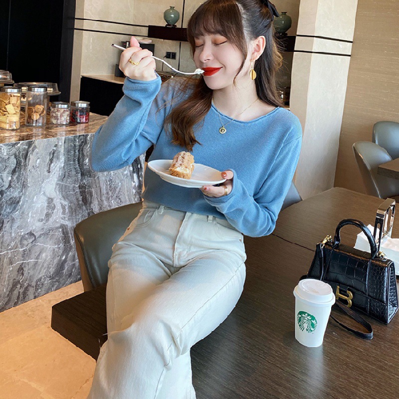 白色针织衫女春秋打底衫西装内搭2022年早秋新款薄款上衣秋冬