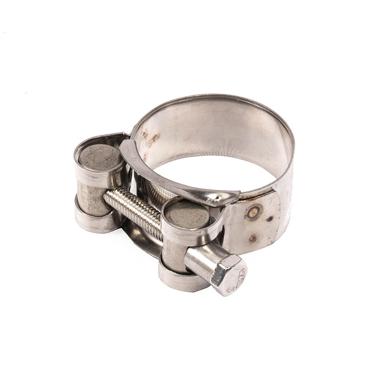 Adecuado para tubo de escape de la motocicleta sección media hebilla aro de acero inoxidable tubo de escape abrazadera anillo 32-89