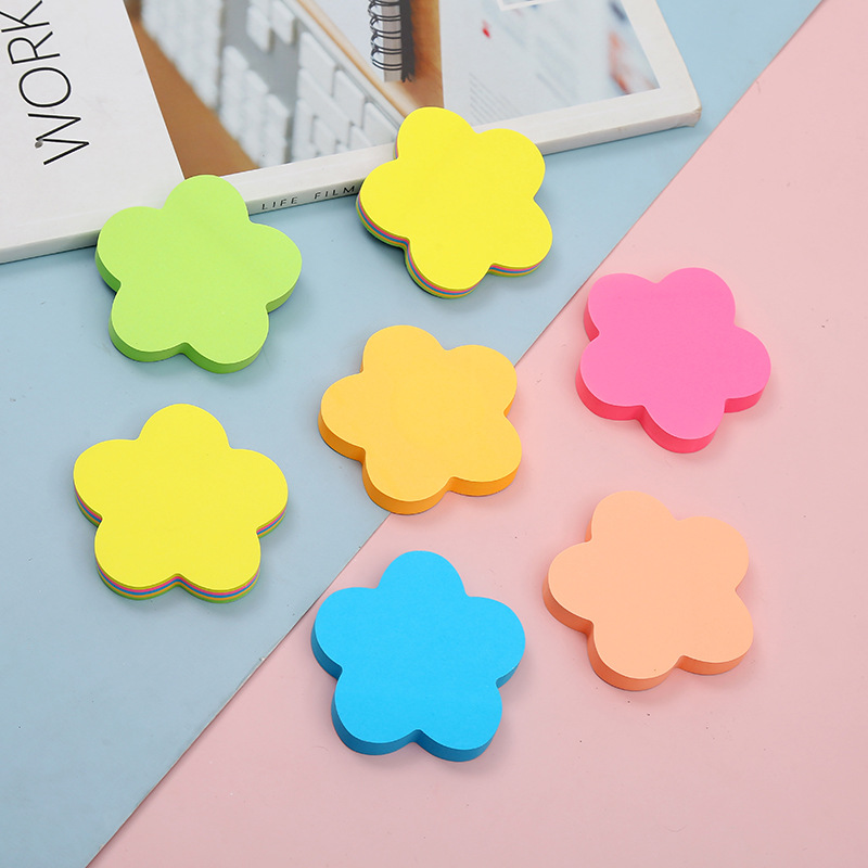 70x70mm 매화 100 페이지 (색상 랜덤)