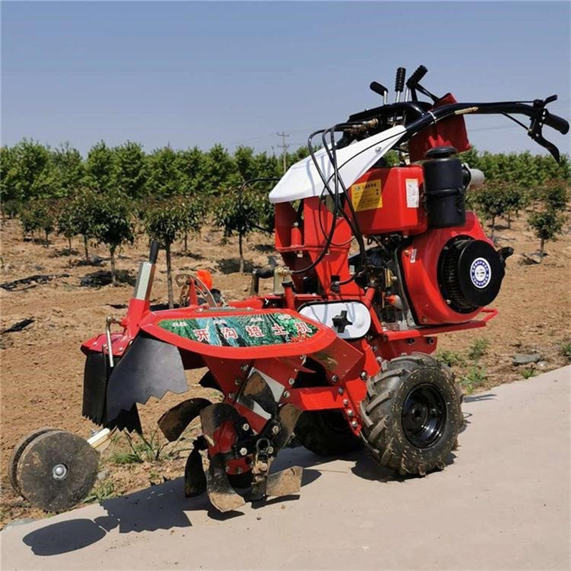 厂家直发甘蔗大葱开沟培土机 多功能犁地松土旋耕机 手扶式开沟机