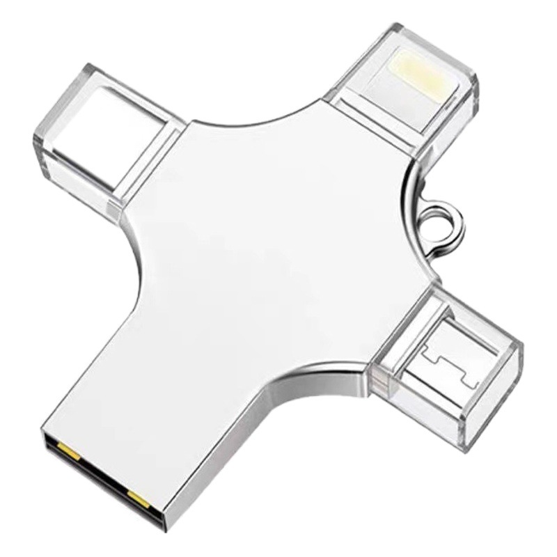 Disco flash USB Cuatro en Uno computadora teléfono móvil de alta velocidad usb3.0 multiusos 64G gran capacidad 2,0 Disco flash USB Typ-c teléfono móvil Disco flash USB