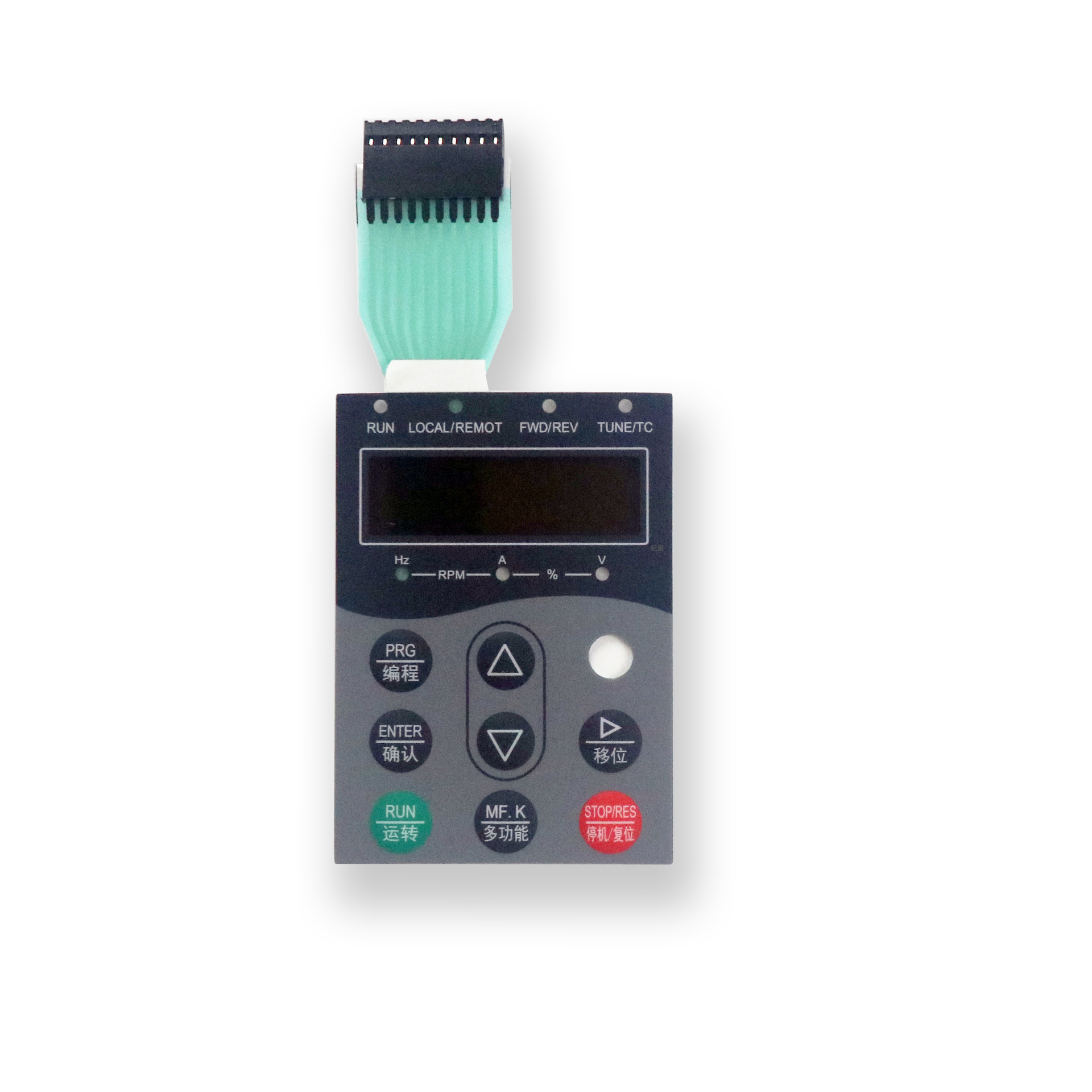 变频器设备薄膜开关 PVC鼓包软启动按键贴膜 丝印pet银浆线路面板