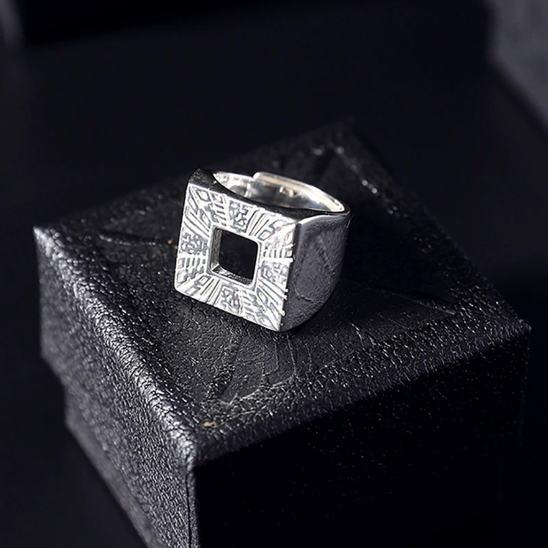 艺尚 Retro trend ring, square adjustable skateboard