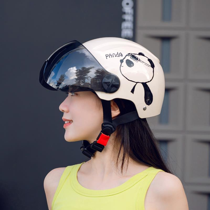 Newly certified motorcycle and electric vehicle safety helmet, unisex, summer sun protection, lightweight half helmet, safe for all seasons