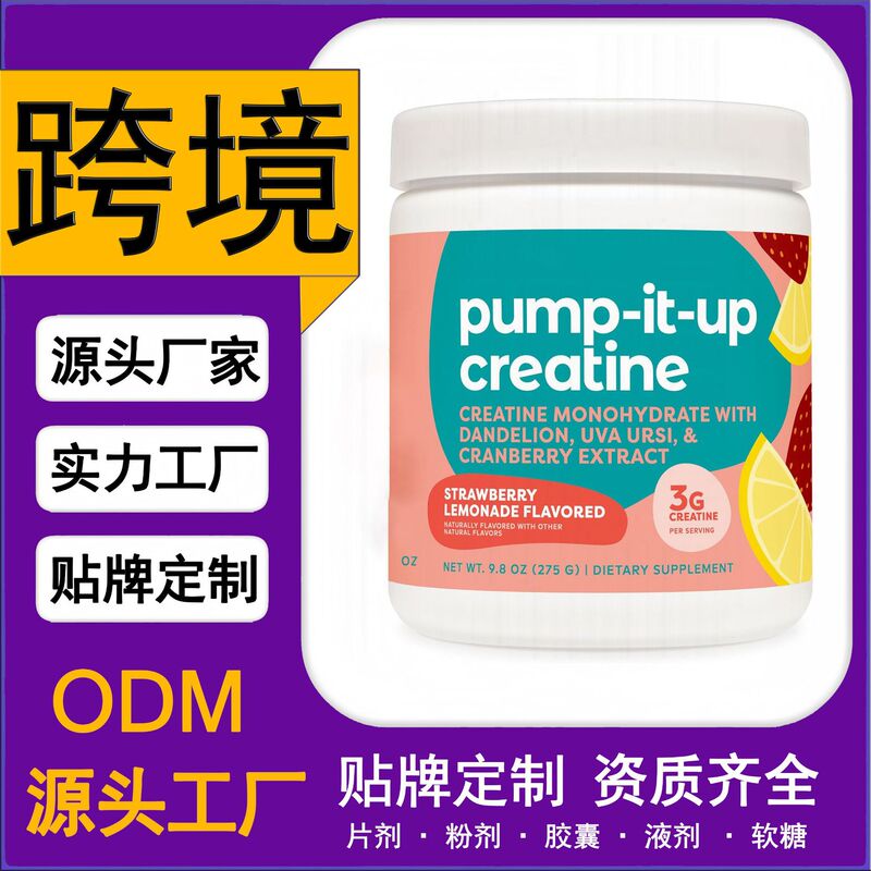 Cross-Border Health Care Products Hot-Selling Creatine Powder Whey Protein Powder Creatinepowder Sports Supplement Factory