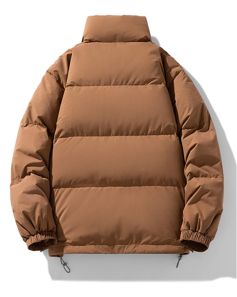 Men's Jacket Padded Winter Coat With Stand Collar For Outdoor Warmth_voghion.com