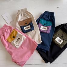 儿童短裤2025夏男女童日系潮牌口袋工装裤宝宝小童洋气休闲裤批发