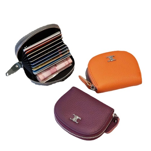 Wholesale small coin purse genuine pickup bag ladies coin bag live welfare model new mini foreign trade zipper card holder