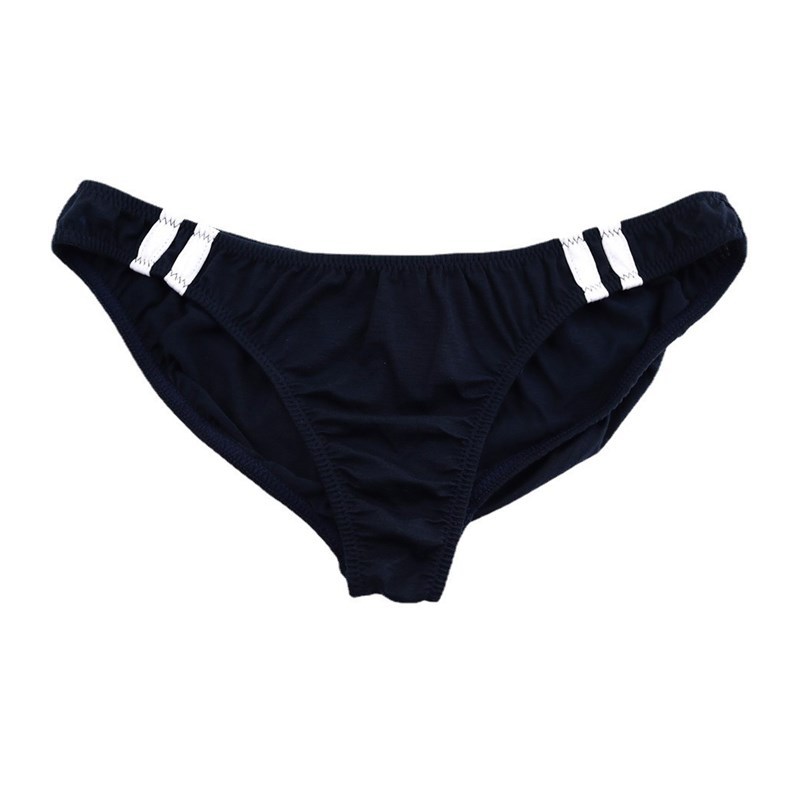 Men's briefs cotton fabric side double color matching sexy breathable Men's bikini underwear low waist