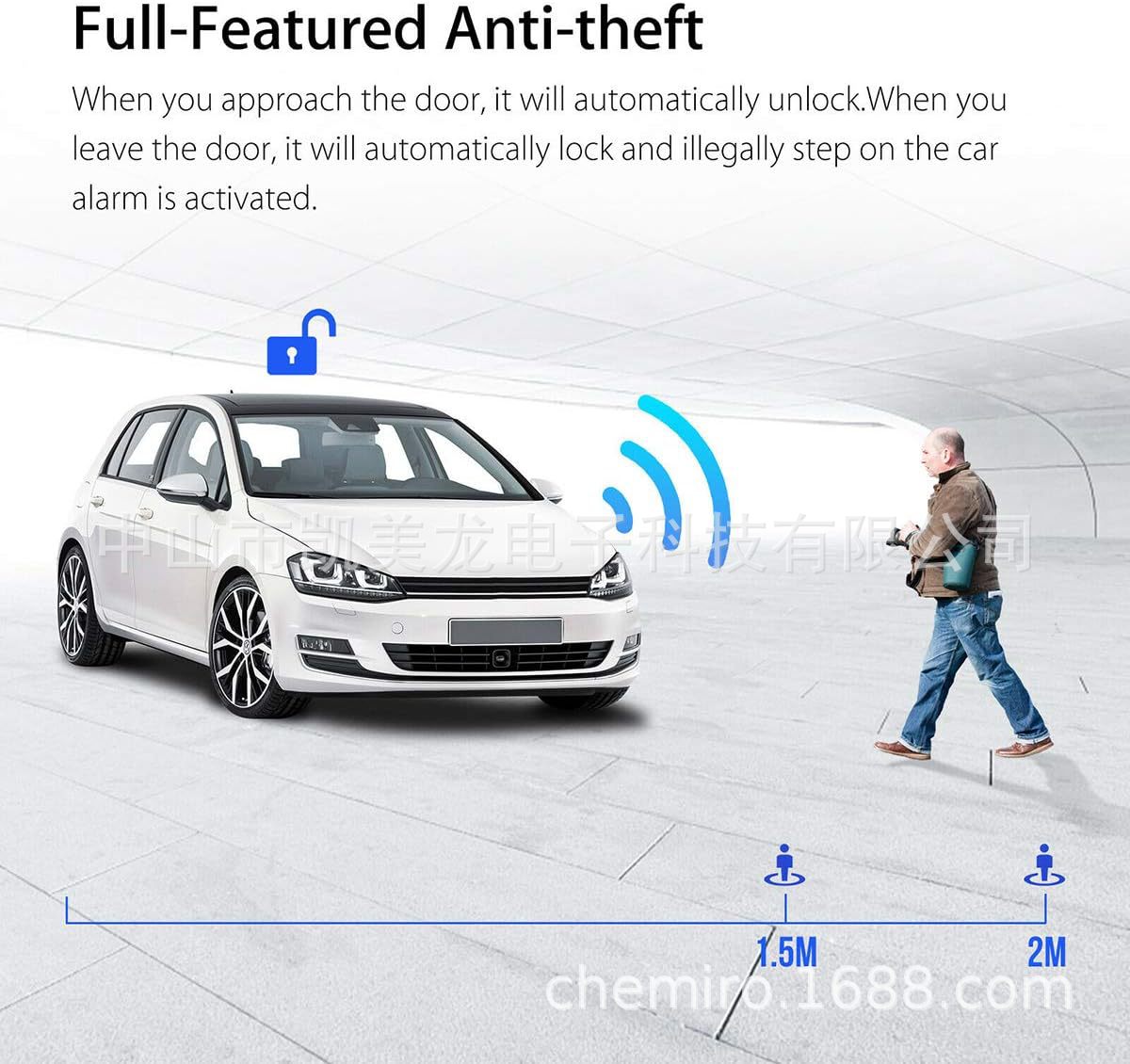 9pcs Car Keyless Entry Engine