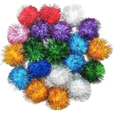 I 39253 Colorful glitter pom-poms ��ɫ���[ë��W�����п�