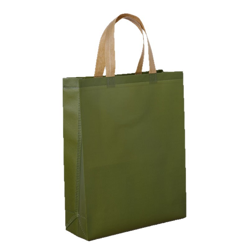 Bolsa de película no tejida ecológica bolsa de compras impermeable bolsas de color sólido bolsas de ropa bolsas de moda personalizadas bolsas de mano logo