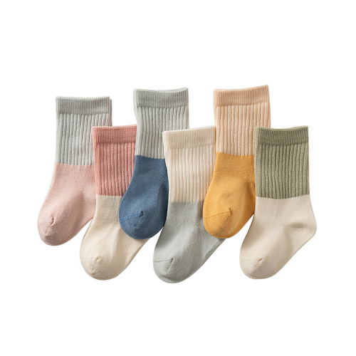 Baby socks Spring and Autumn 100% cotton seamless socks 0-1 years new born baby anti-pilling loose mouth baby socks Autumn and Winter