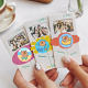 500pcs Seaside Vacation Cappi Barra Adhesive Sealing Gift DIY Packaging Beach Guinea Pig PVC Sticker