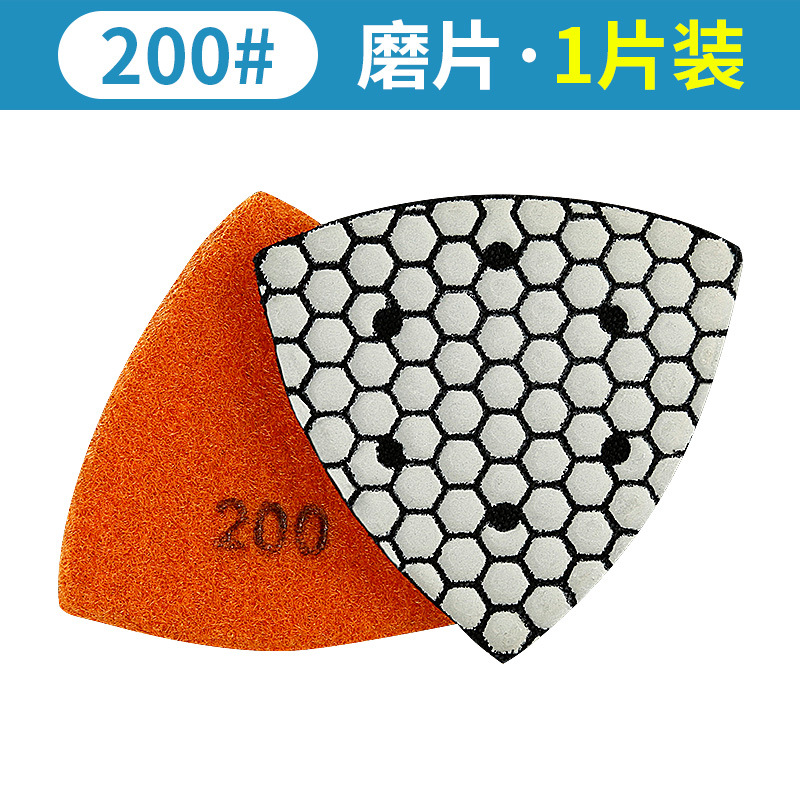 Tabletas triangulares de molienda en seco Piletas de pulido en seco de piedra de mármol Piedra de cuarzo Pulido de granito Pulido de molienda universal