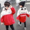 Boy Eye Bright bar cotton-padded clothes 2022 winter new pattern Children Rabbit's hair Overcome Children's clothing One piece On behalf of