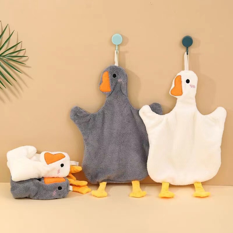 Big Goose Hand Towel Hanging Cute Hand Towel Children's Cartoon Hand Wiping Small Towel Absorbent Cute Handkerchief Slippery Towel Big Goose Hand Towel Hanging Cute Hand Towel Children's Cartoon Hand Wiping Small Towel Absorbent Cute Handkerchief Slippery Towel
