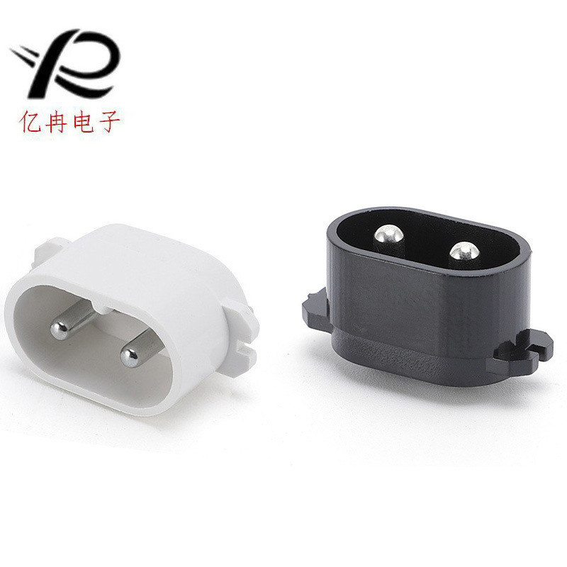 Oval-Shaped Razor Socket, Solid Core Two-Pin Small Figure-Eight Socket, Small Appliance Charging Interface, Ac Power Female Socket