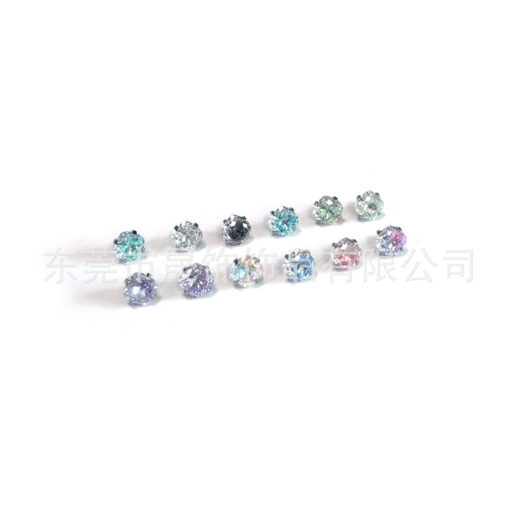 4mm肥方 Zirconia Ear Stud F136 Titanium Alloy 方型5A Cubic Zirconia Helix Cartilage Stud G23 Titanium Internal Thread Piercing Jewelry - 4mm(5/32")