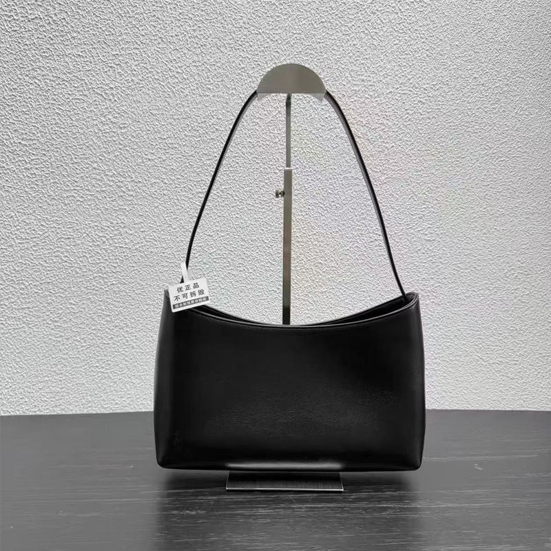 26 new models of high-end black soft leather underarm bags with thin shoulder straps, minimalist style versatile shoulder baguette bags for women 26 new models of high-end black soft leather underarm bags with thin shoulder straps, minimalist style versatile shoulder baguette bags for women