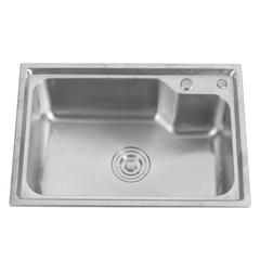 Brazilian Stainless Steel Harbor Basin Single-Drain Household 6243 Round Brushed Sink for Kitchen Dishwashing & Hand Washing