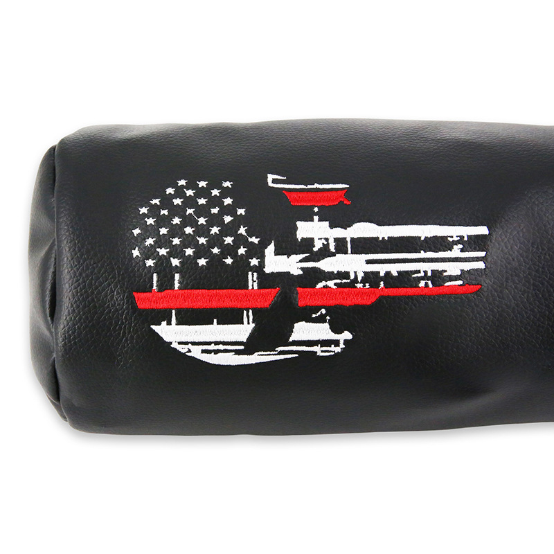 Cubierta de tapa de cilindro de cráneo de varilla de madera cubierta de tapa de club de golf cubierta de tapa de palo de hierro de madera cubierta de tapa protectora