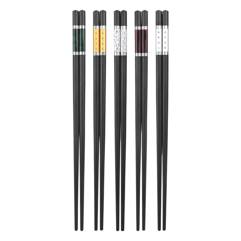 Palillos de aleación de entrega de una sola pieza traje japonés creativo Hotel hogar regalo palillos multi-cliente ventas directas de la fábrica