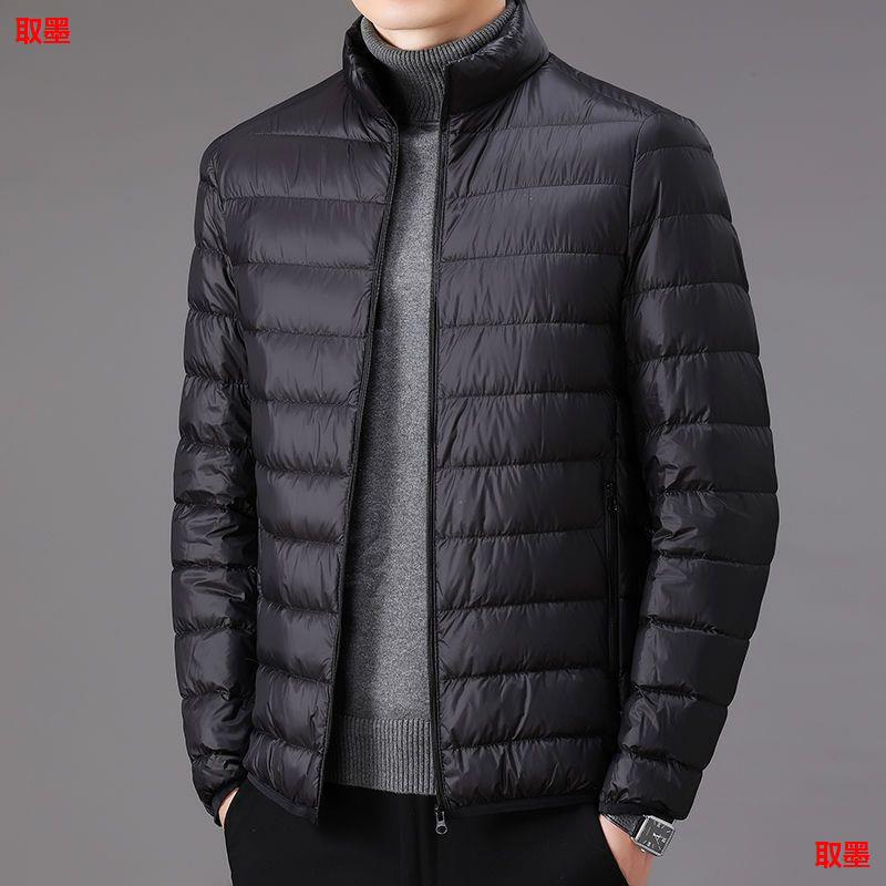 2025 Brand Processing Autumn and Winter Lightweight Velvet Jacket Men's Short Stand Collar Hooded Middle-Aged and Young Lightweight Thin Off-Code Jacket 2025 Brand Processing Autumn and Winter Lightweight Velvet Jacket Men's Short Stand Collar Hooded Middle-Aged and Young Lightweight Thin Off-Code Jacket