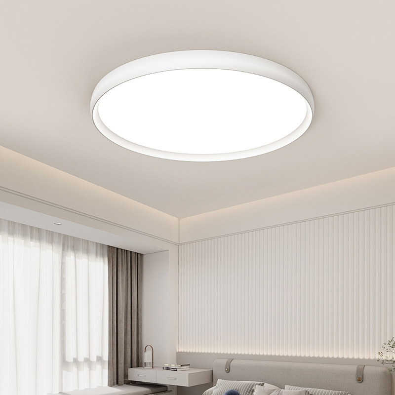 Luz de techo rectangular de protección de ojos de espectro completo, lámpara de techo ultra delgada y minimalista moderna de alto nivel, lámpara de dormitorio simple