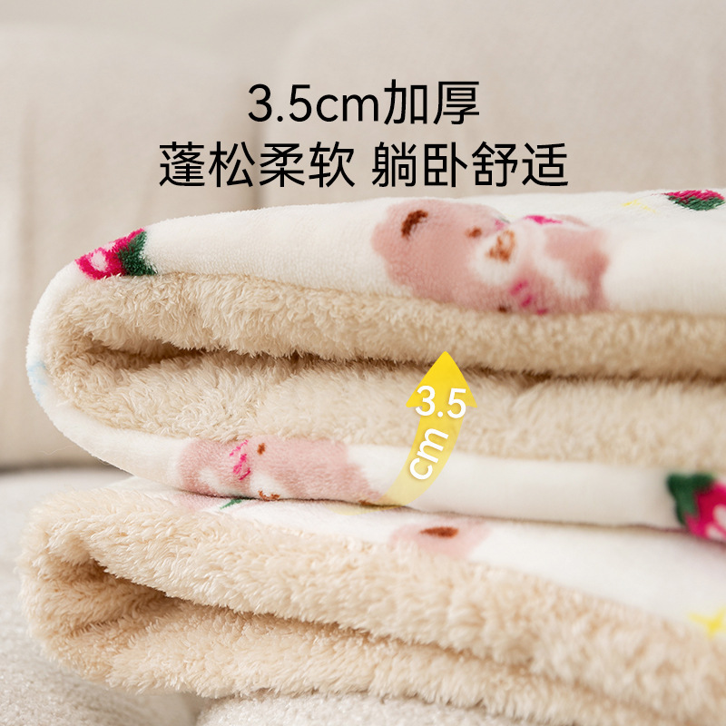 Dibujos animados oso franela gato gato manta para mascotas cojín para perros edredón perro productos para mascotas para el hogar Four Seasons