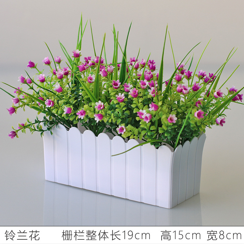 Flor artificial jardín de flores de plástico traje de valla de flores artificiales decoración de la ventana interior y exterior decoración floral decoración de la Mesa maceta flor