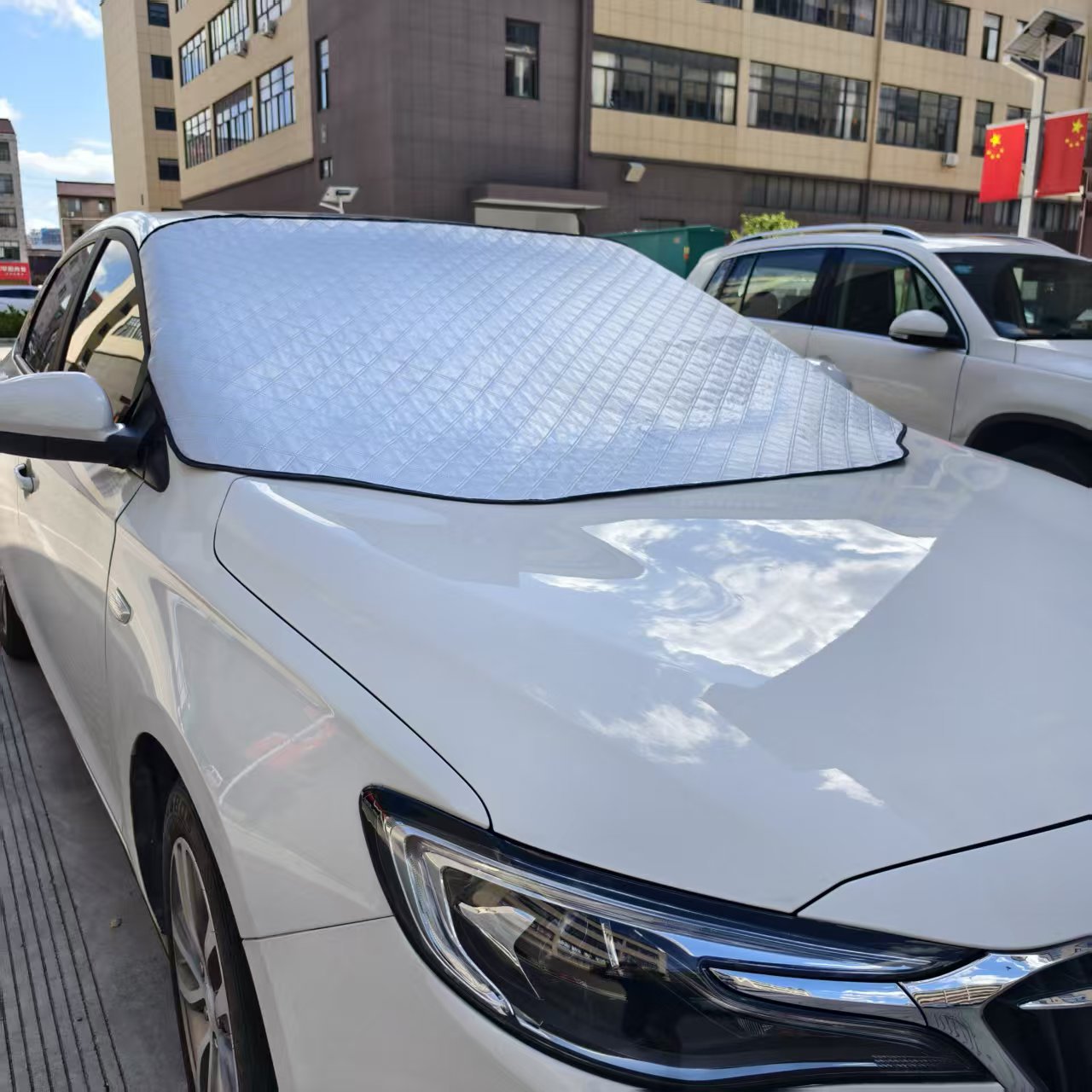 Cross-Border Car Sunshade, Front Snow Shield, Car Curtain, Car Sunshade, Sun Protection and Heat Insulation Cover, Magnetic Type, Magnetic Sunshade