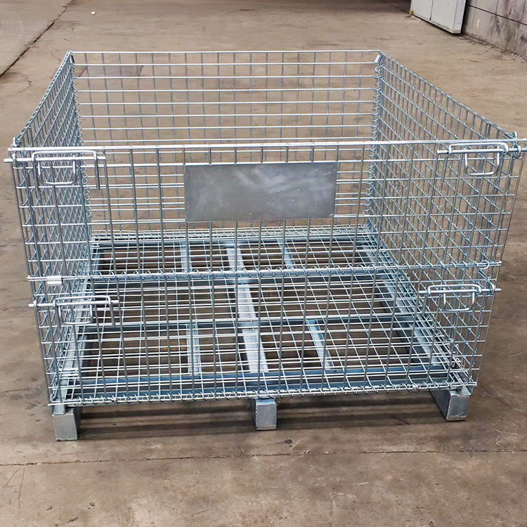 川字型货架仓储笼 江苏仓储笼工厂供应镀锌重型仓库笼