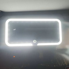 Car LED vanity mirror sun visor with light vanity mirror Three-tone light eye protection portable car LED vanity mirror