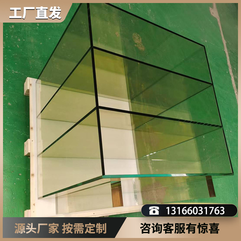 超白AR AF展示玻璃柜 45°磨边抬头显示玻璃 冷藏柜 烤箱钢化玻璃