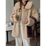 Маленький белый медведь экологически чистое мех имитация водяной норки. Внешние набор женщин в зимнем оланче.