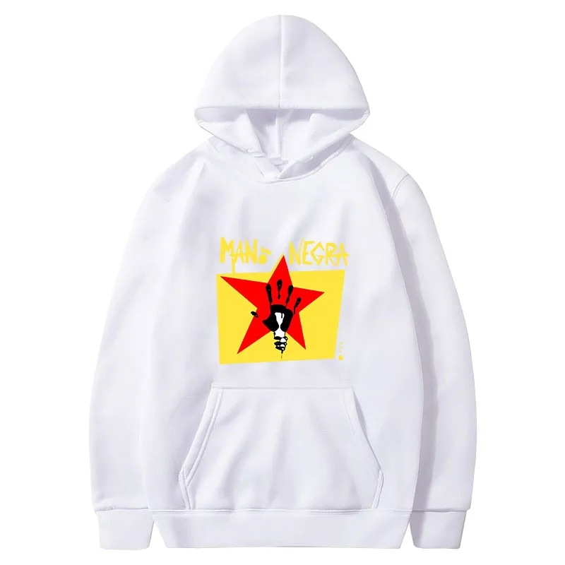 Primavera y otoño Mano Negra Manu Chao Rock Band Suéter para hombre Nuevo top de alta calidad Retro