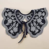 Лента на плечах с облаком, искусственный воротник, верхняя одежда Hanfu, свитер, накидка, ретро, маленькая шаль с искусственным воротником, универсальный искусственный воротник с вышивкой