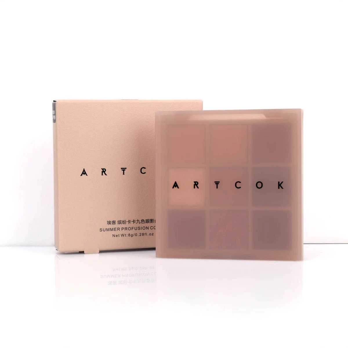 Палетка теней Art Cok Emperor Color Color Card Nine - многоцветные тени в диске, стразы
