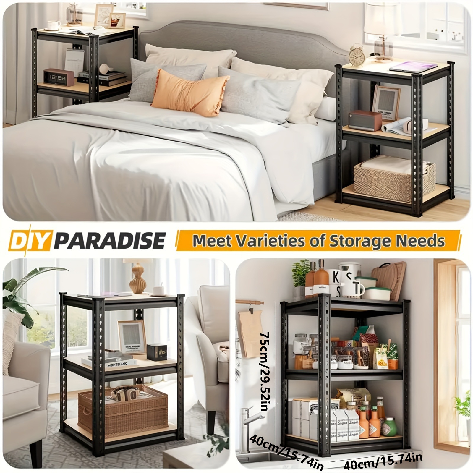 Heavy Duty 5 Storey Garage Rack 2000 Pound Capacity 72in Transfronterizo image 4