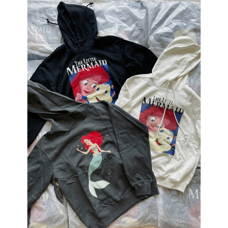25Ss Nanyou Haute Couture/Buyer Store Niche Mo's Little Mermaid Print Hooded Sweatshirt 25Ss Nanyou Haute Couture/Buyer Store Niche Mo's Little Mermaid Print Hooded Sweatshirt