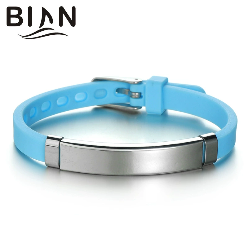 Multicoloured silicone watch, adjustable bracelet stainless steel, Amazon