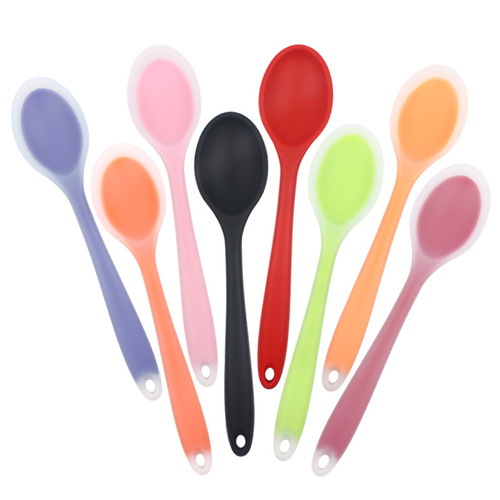 Large Silicone Spoon Integrated Soup Spoon Stirring Spoon Hot Pot Spoon Cooking Spoon Kitchen Tools