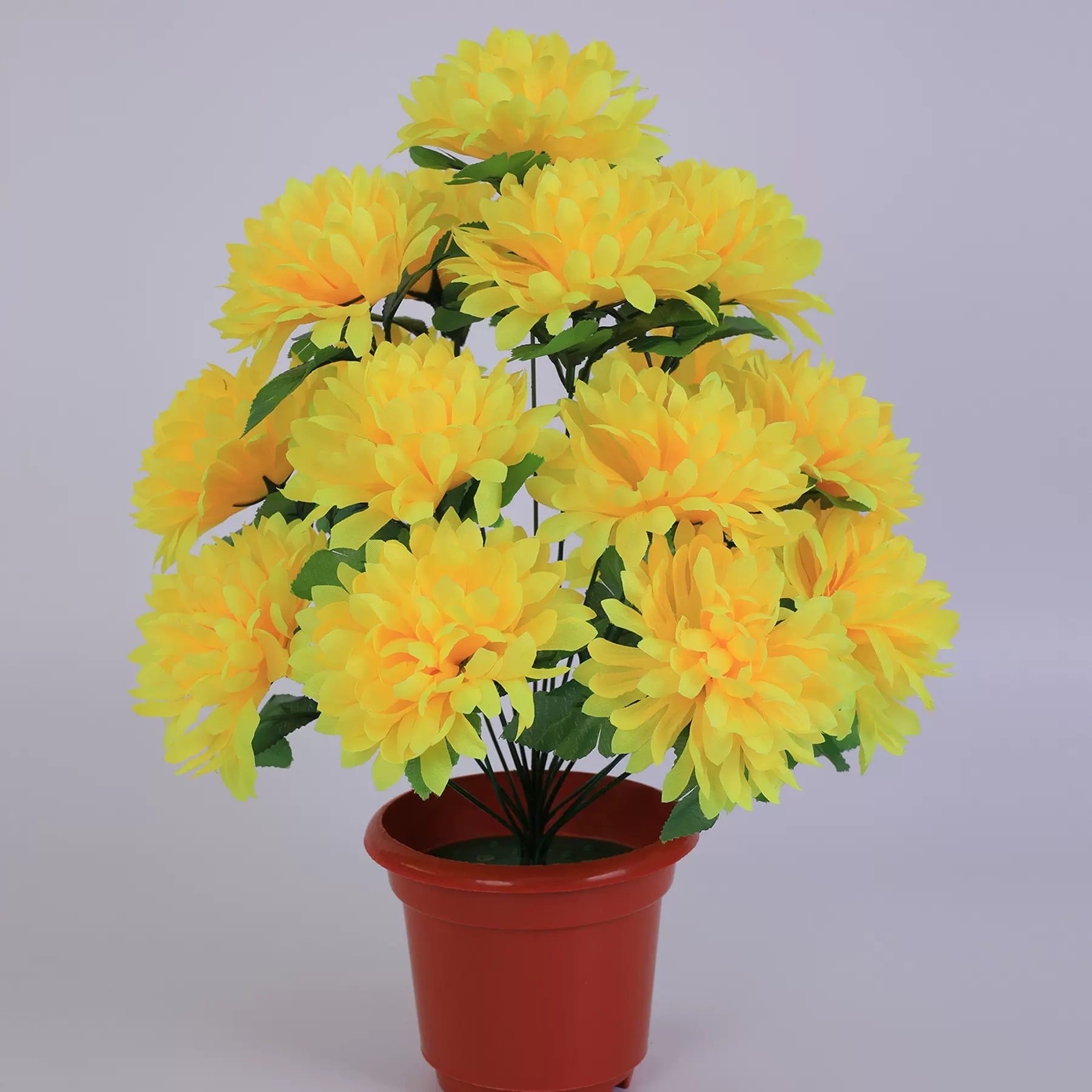 18头龙祥菊仿真绢花菊花清明祭祀扫墓装饰摆放花卉插花雏菊道具花
