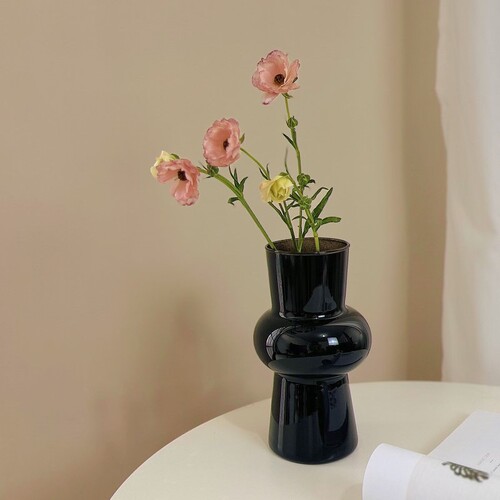 Retro medieval glass vase ornaments hydroponic flower arrangement device ins style simple home desktop decoration props