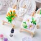 Gypsum 3D relief painting diy graffiti painting lily tulip white embryo activity group building gift painting camphor