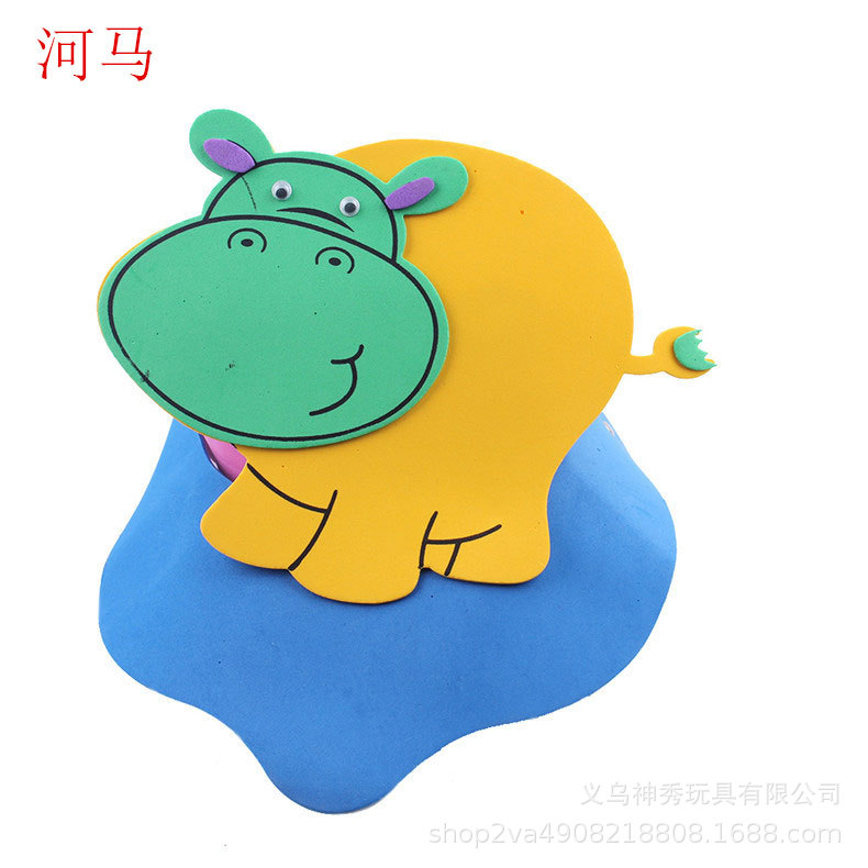 Día del niño Eva sombrero para el sol actividades entre padres e hijos dibujos animados animal tocado doce tocado del zodiaco