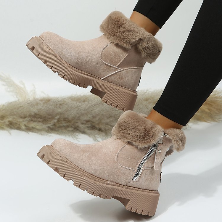 Women's Shoes large size snow boots women winter new velvet warm cotton boots cotton shoes_voghion.com